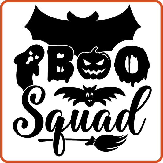 Halloween Iron On Decals Patches by SEC Apparel | Boo Squad