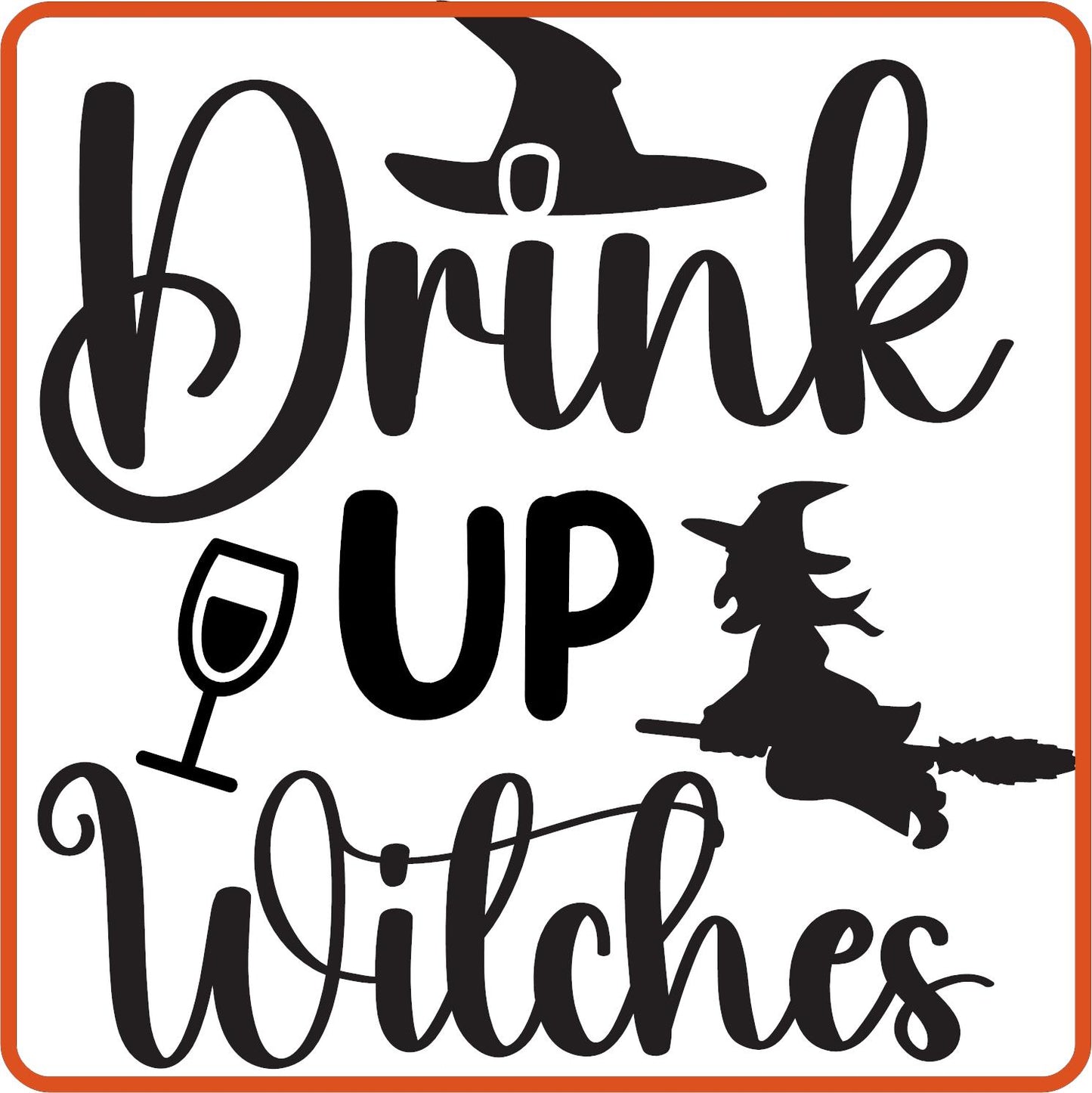 Halloween Iron On Decals Patches for shirts, clothing |SEC Apparel | Drink Up Witches