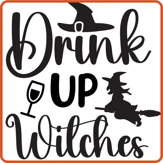 Halloween Iron On Decals Patches for shirts, clothing |SEC Apparel | Drink Up Witches