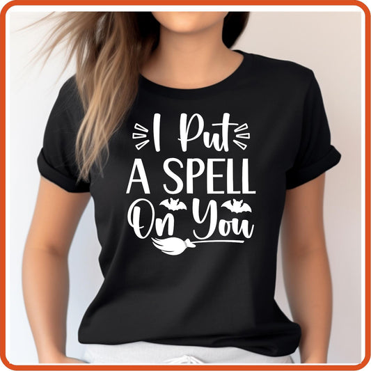 Halloween Graphic T-shirts | Halloween Shirt | SEC Apparel | I Put A Spell On You