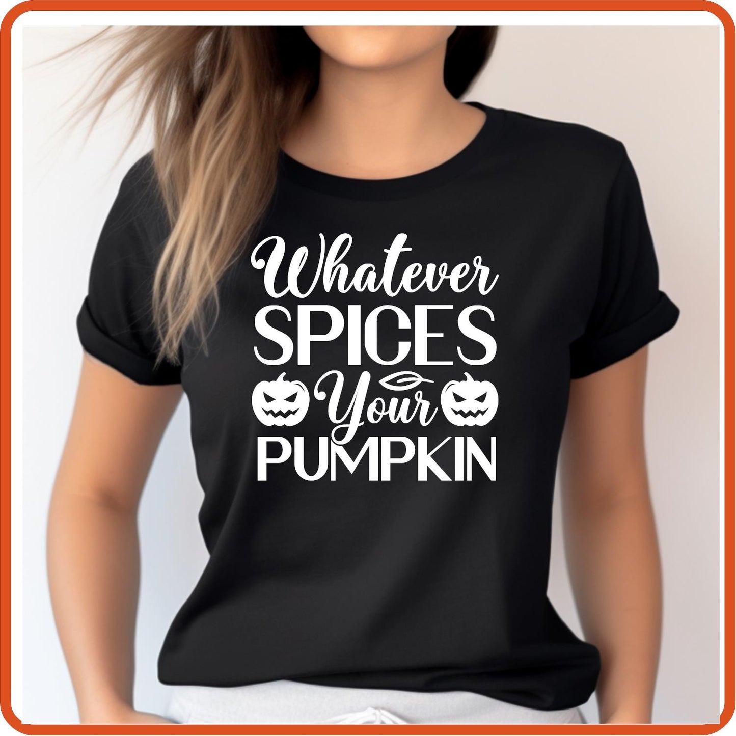 Halloween Graphic T-shirts | Halloween Shirt | SEC Apparel | Whatever Spices Your Pumpkin