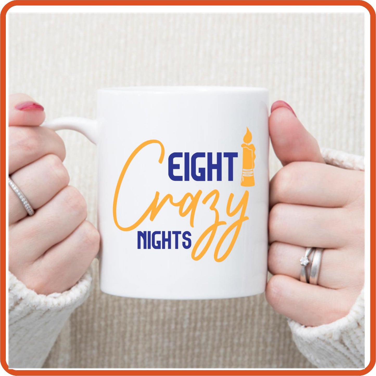 Hanukkah Mugs -11oz Coffee Mug | SEC Apparel | Eight Crazy Nights