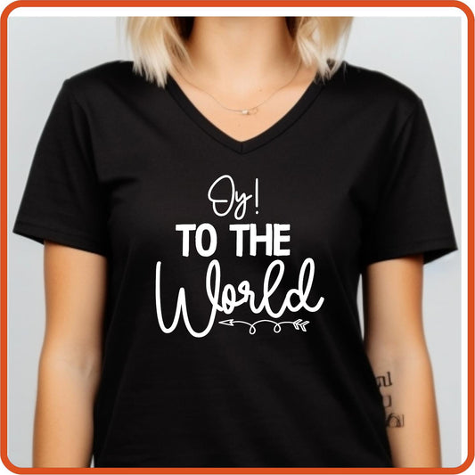 Hanukkah Graphic T-shirts | Hanukkah Shirts | SEC Apparel | Oy to the World