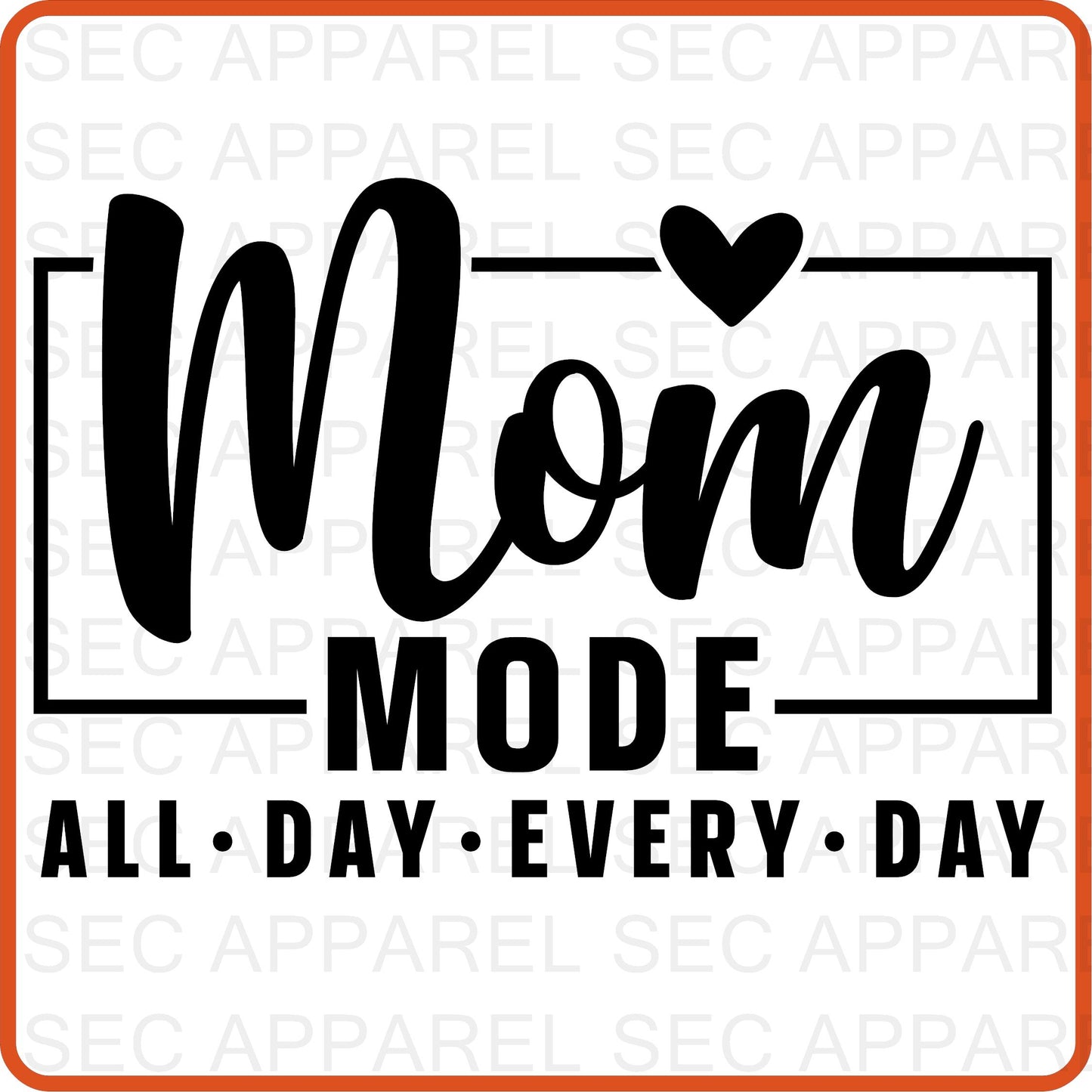 Mother's Day Iron On Decals Patches transfers vinyl  for shirts, clothing | SEC Apparel | Mom Mode