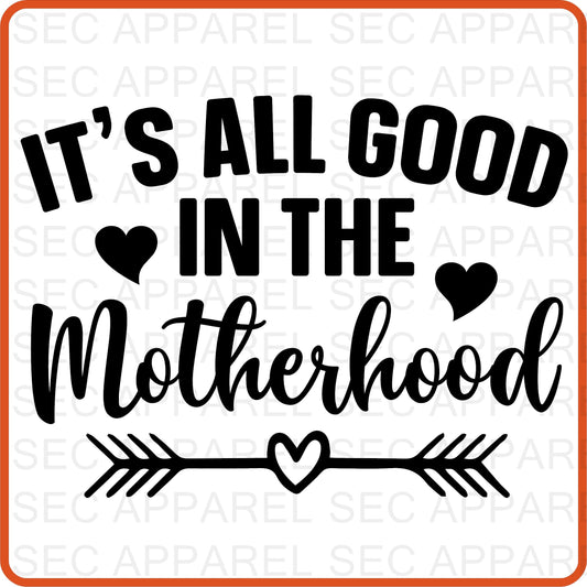 Mother's Day Iron On Decals Patches transfers vinyl  for shirts, clothing | SEC Apparel | It's all good in the motherhood