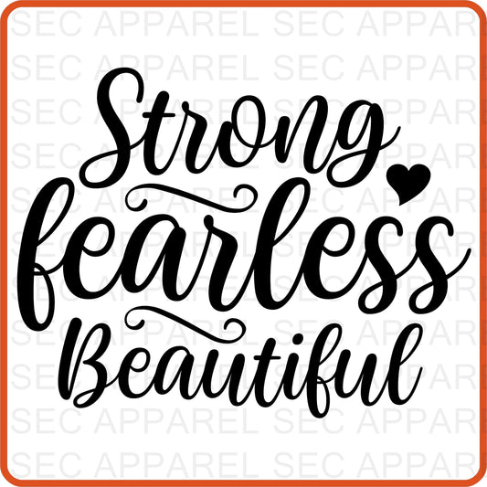 Mother's Day Iron On Decals Patches transfers vinyl  for shirts, clothing | SEC Apparel | Strong Fearless Beautiful