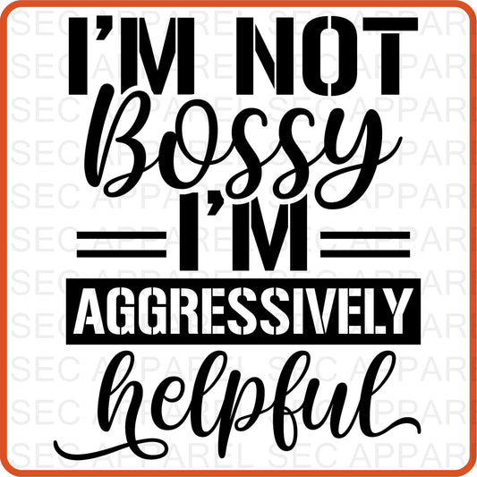 Mother's Day Iron On Decals Patches transfers vinyl  for shirts, clothing | SEC Apparel | I'm Not Bossy