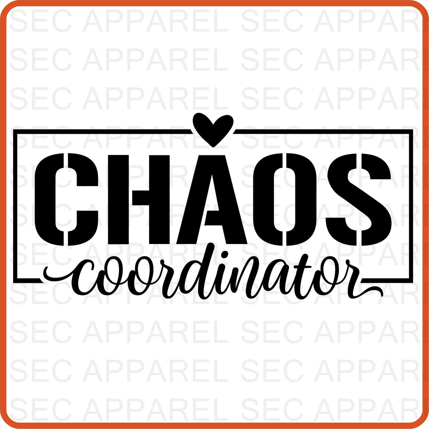 Mother's Day Iron On Decals Patches transfers vinyl  for shirts, clothing | SEC Apparel | Chaos Coordinator