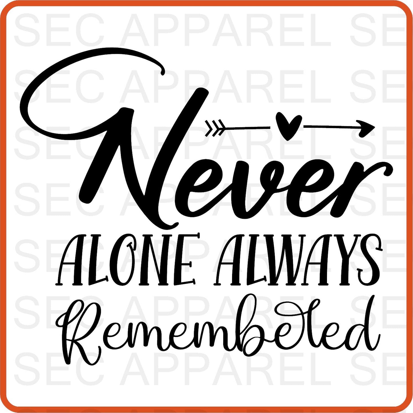 Memorial Day Iron On Decals Patches transfers vinyl  for shirts, clothing | Never Alone Always Remembered