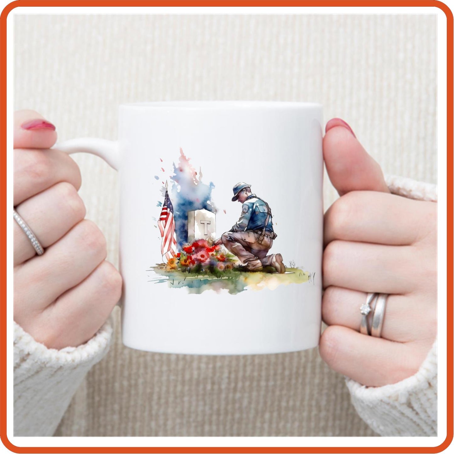 Memorial Day Mugs -11oz Coffee Mug for service personnel. v.12