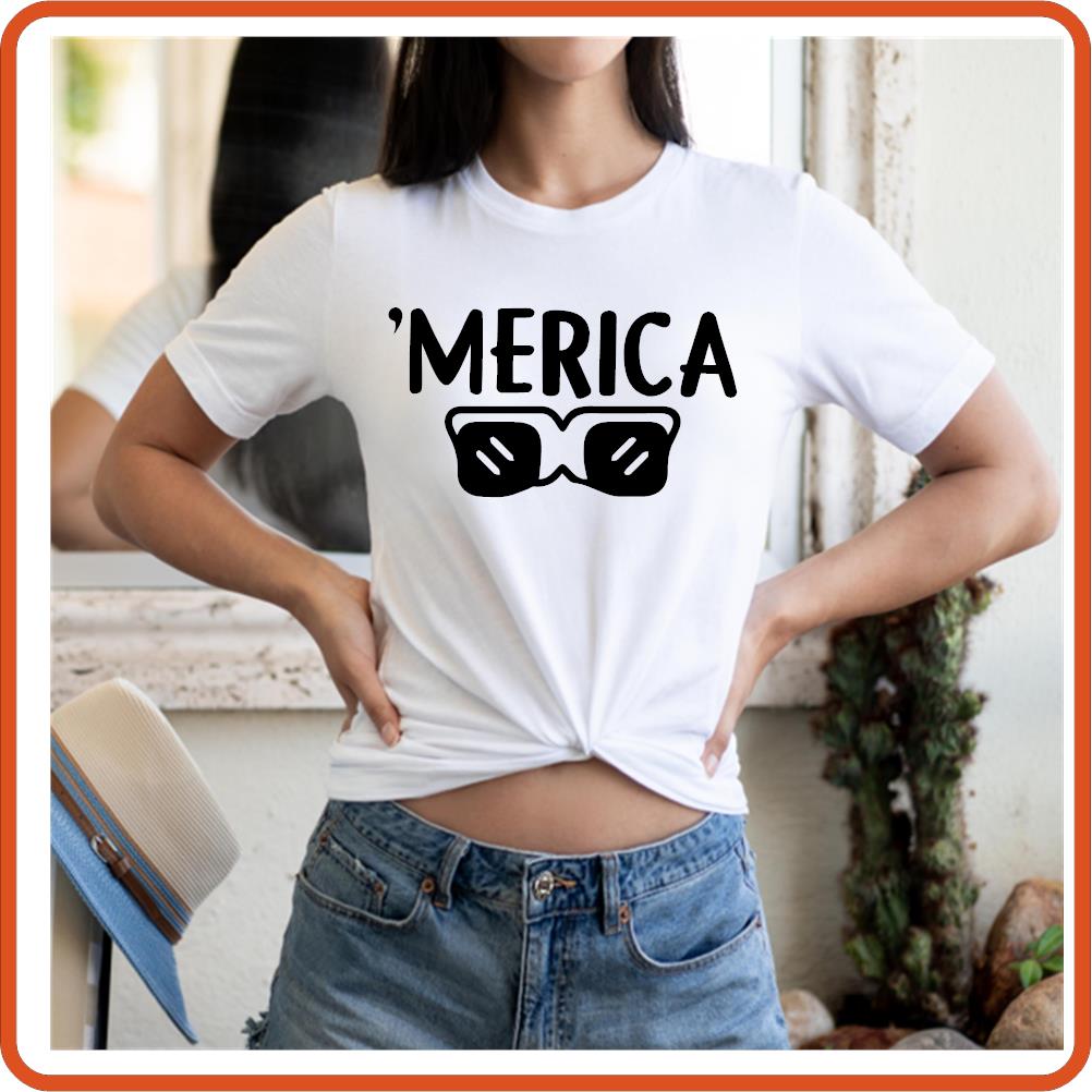 'Merica | 4th of July Iron On Decals by SEC Apparel