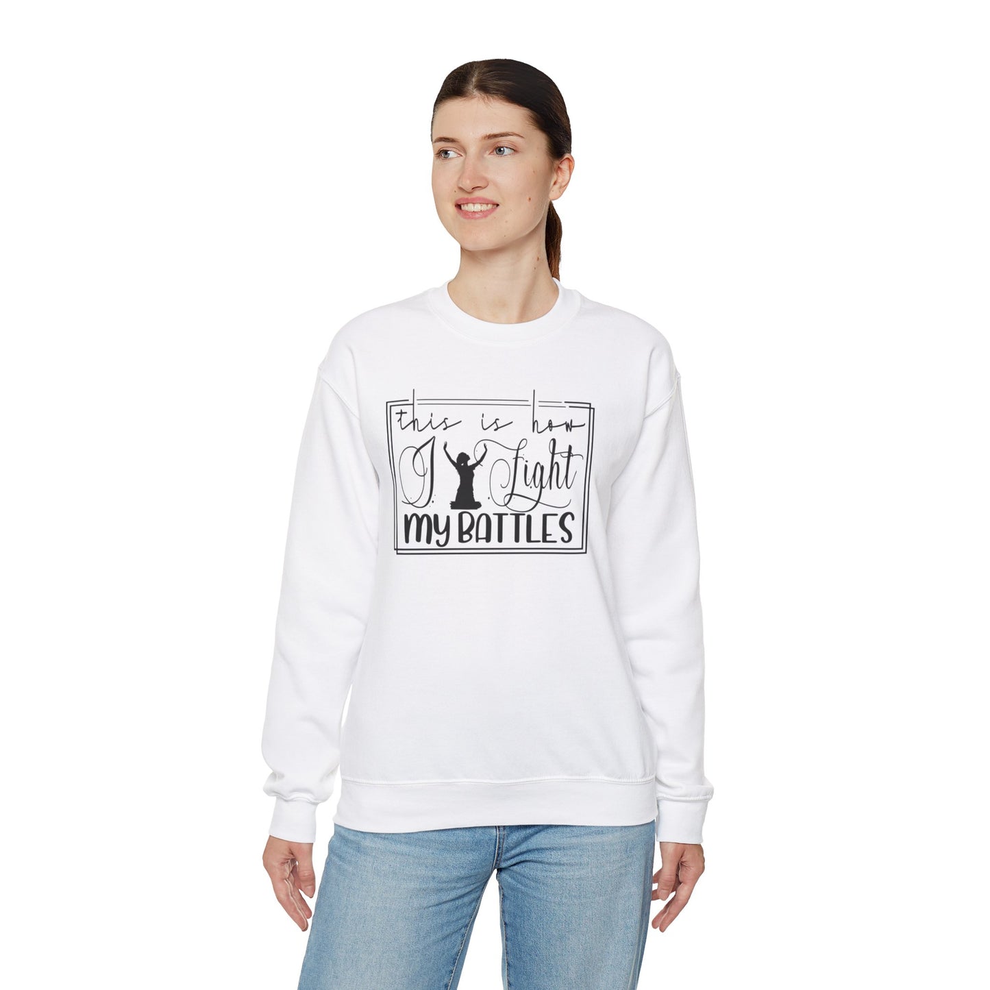 Religious Sweatshirt Hoodie | Unisex | SEC Apparel | This is how I fight my battles