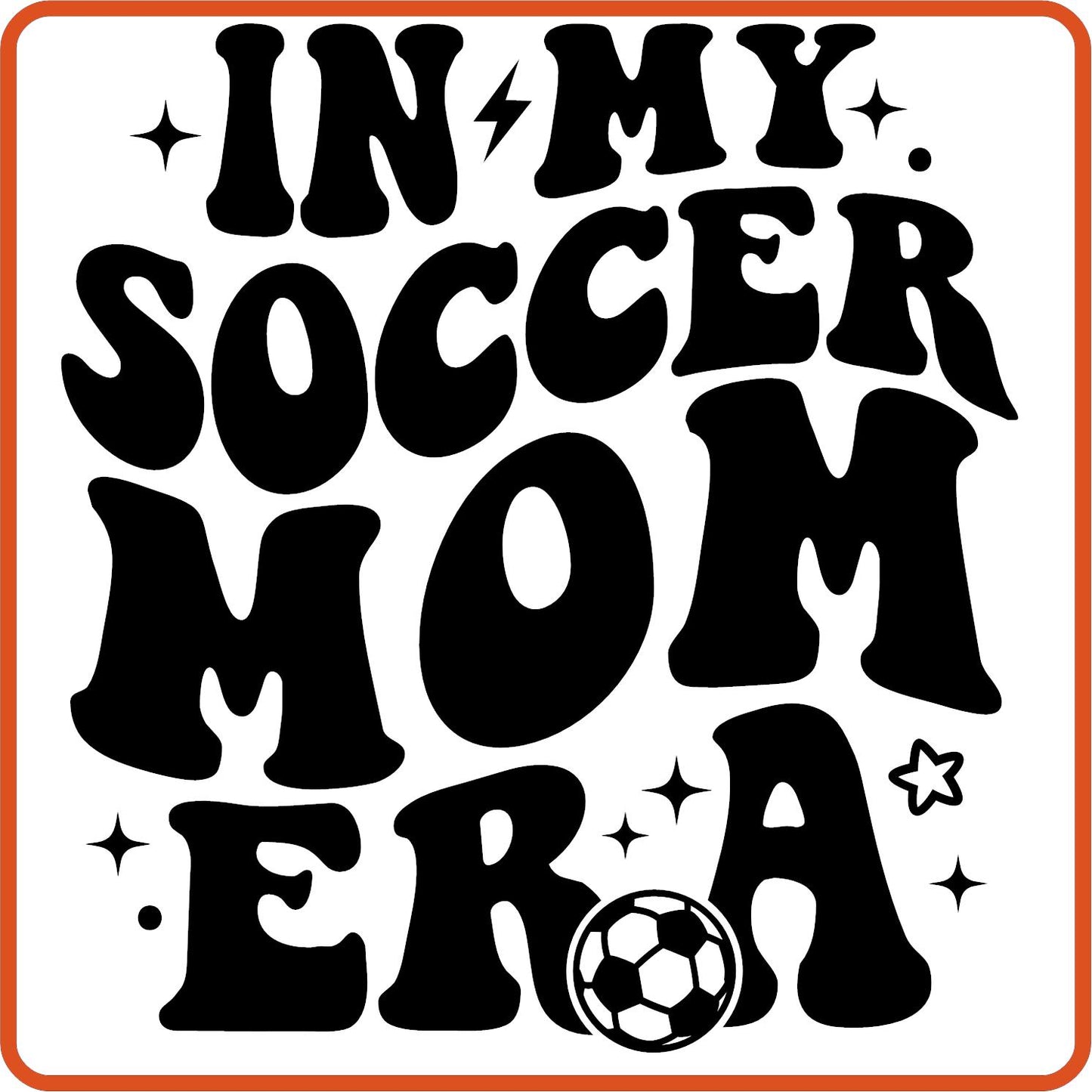 Soccer Iron On Decals Patches transfers vinyl  for shirts, clothing | Sport Fan|  In My Soccer Mom Era