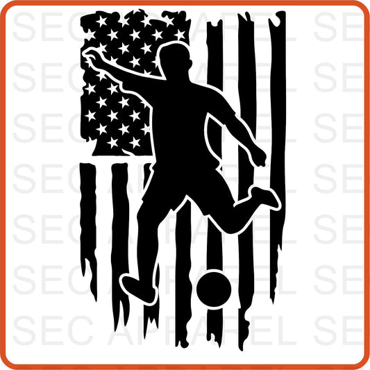 Soccer Iron On Decals Patches transfers vinyl  for shirts, clothing | Sport Fan| Soccer Flag 1