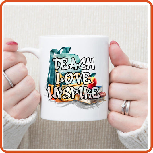 Teacher Mugs -11oz Coffee Mug | Professional Mugs | Peace Love Inspire