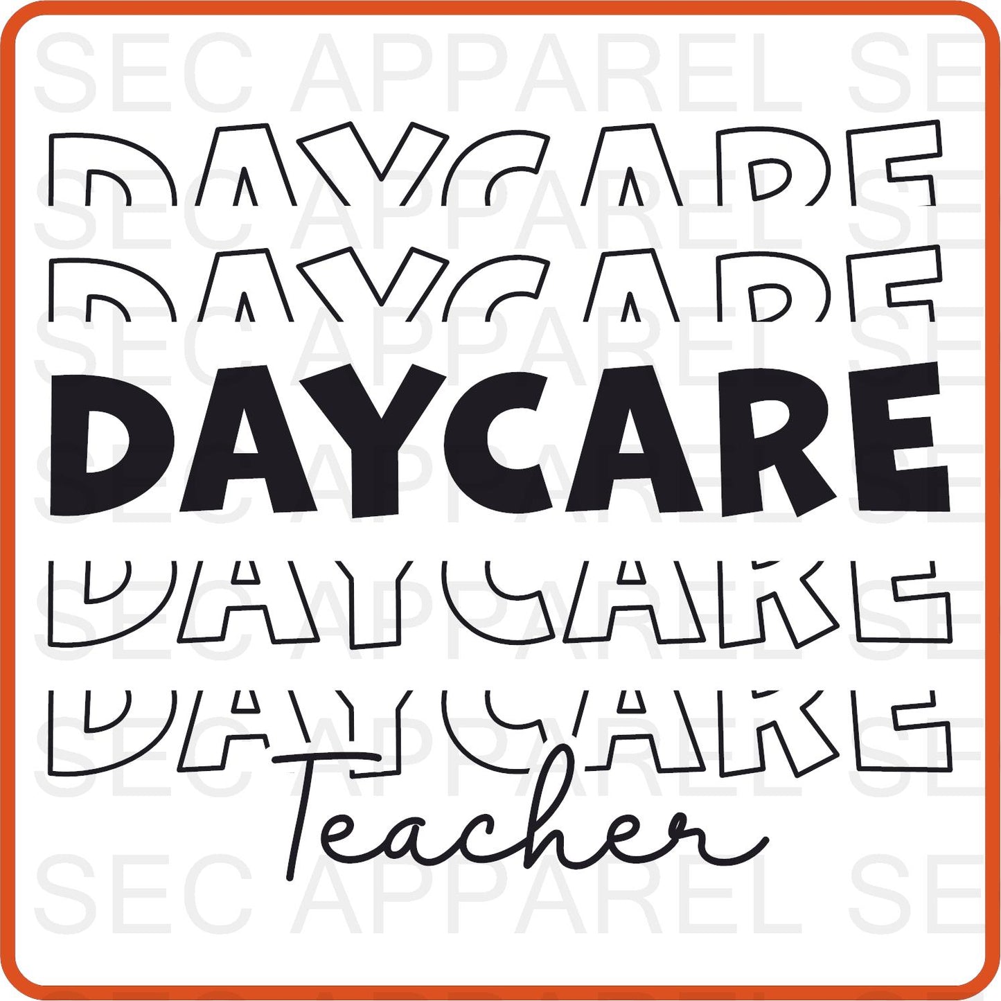 Teacher Iron On Decals Patches transfers vinyl  for shirts, clothing | Professional| Daycare