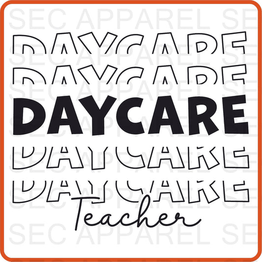 Teacher Iron On Decals Patches transfers vinyl  for shirts, clothing | Professional| Daycare