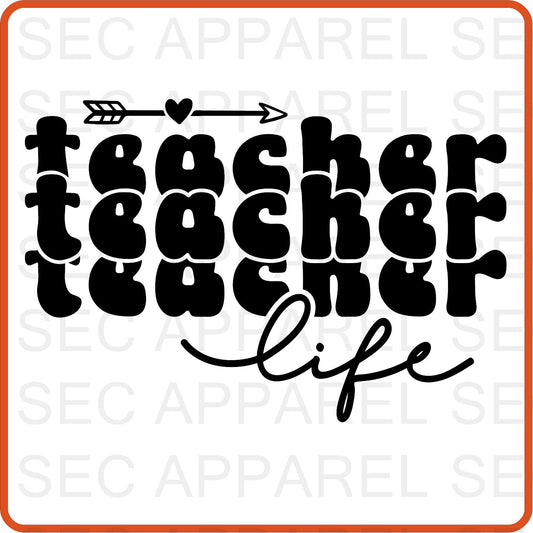 Teacher Iron On Decals Patches transfers vinyl  for shirts, clothing | Professional| Teacher Life