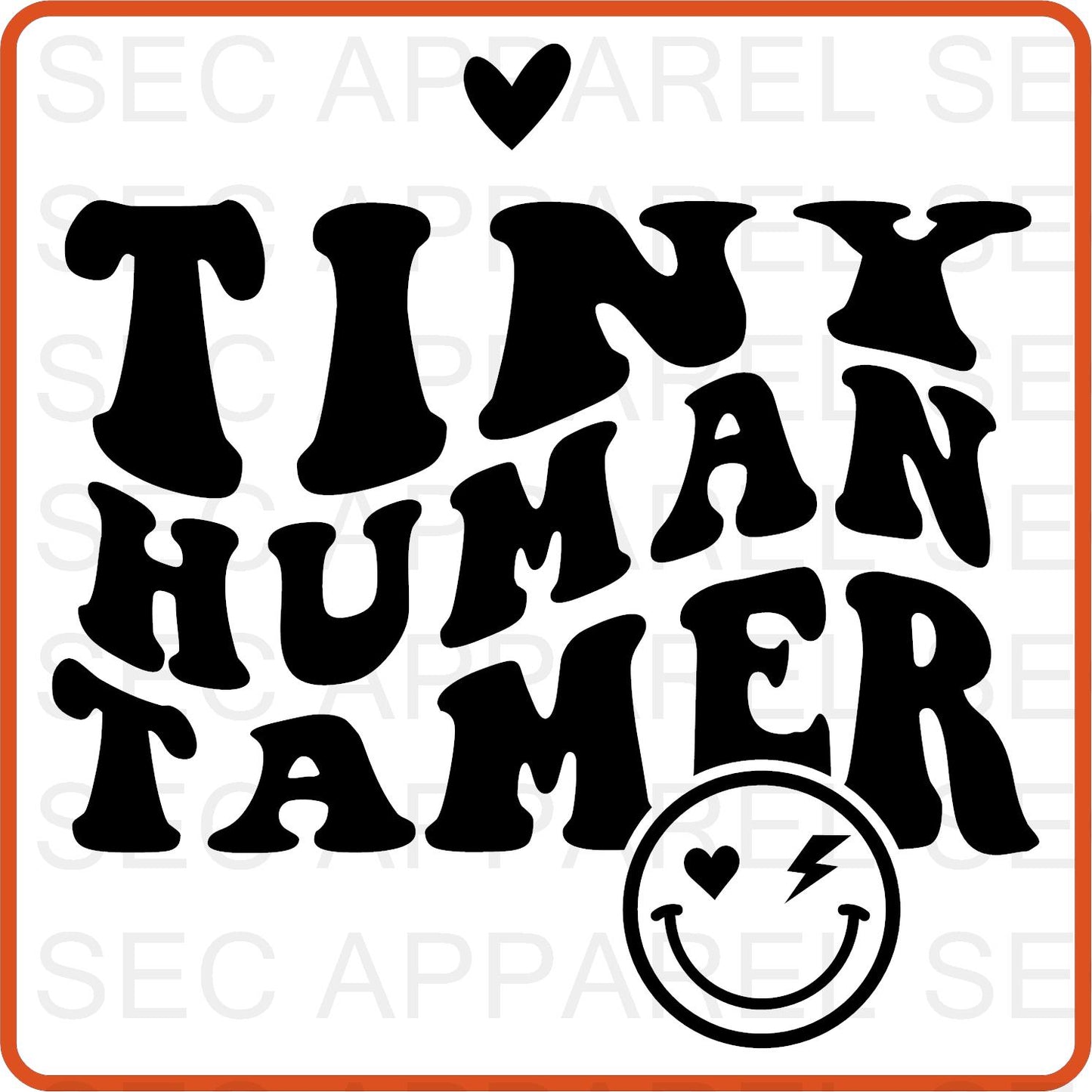 Teacher Iron On Decals Patches transfers vinyl  for shirts, clothing | Professional| Tiny Human Tamer