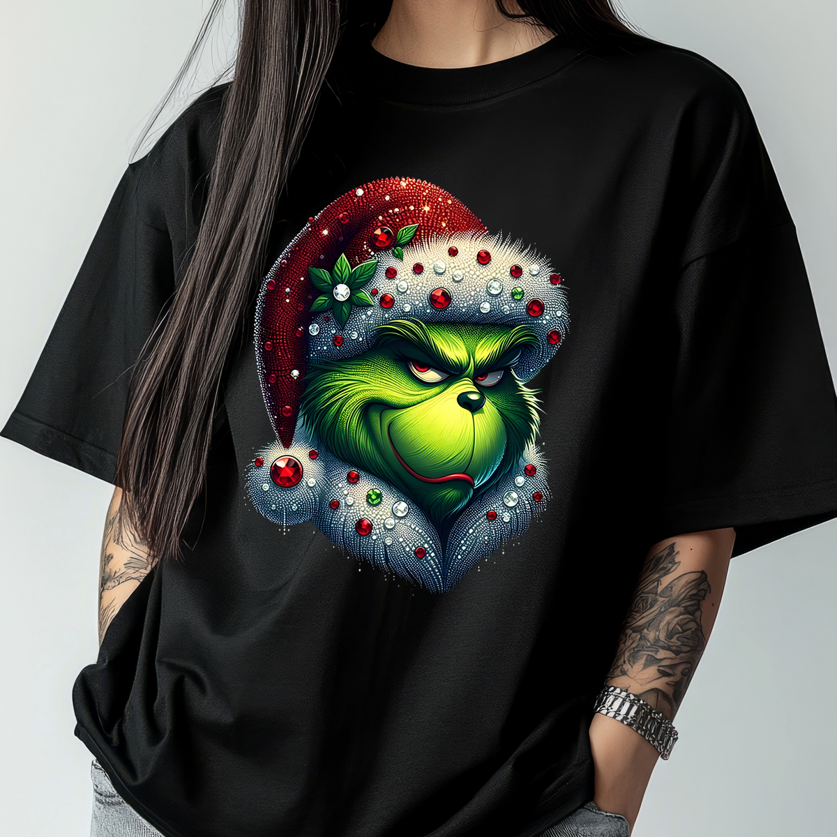 Grinch Style Christmas Graphic T-Shirt – Funny Holiday Tee 4