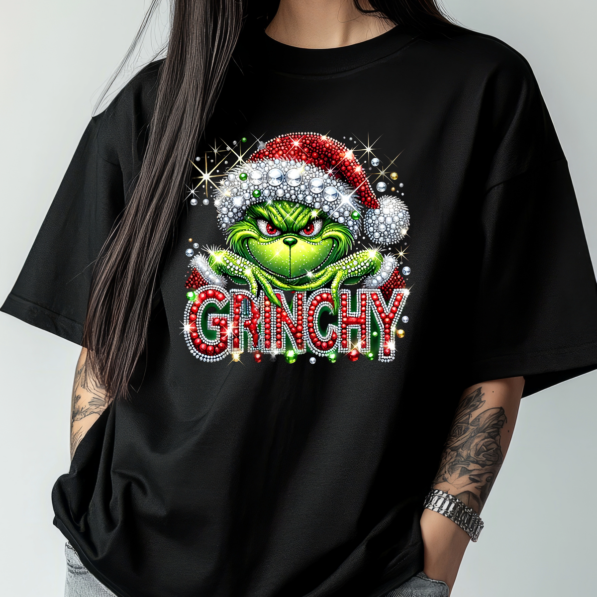 Grinch Style Christmas Graphic T-Shirt – Funny Holiday Tee 2