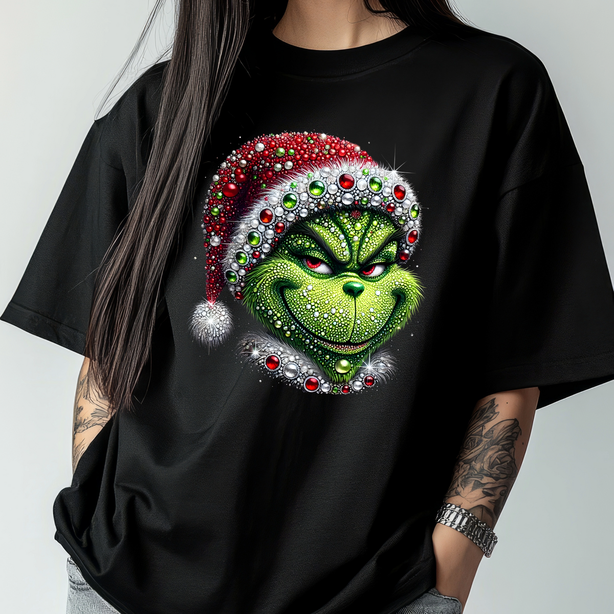 Grinch Style Christmas Graphic T-Shirt – Funny Holiday Tee 3