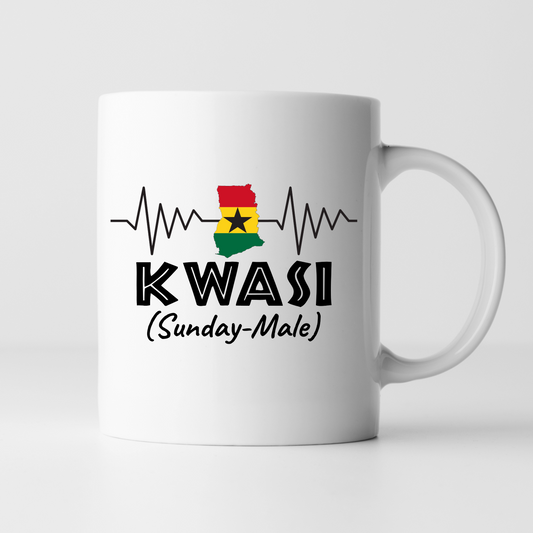 African Mugs -11oz Coffee Mug | Gifts | SEC Apparel | Ghana Name - Kwasi