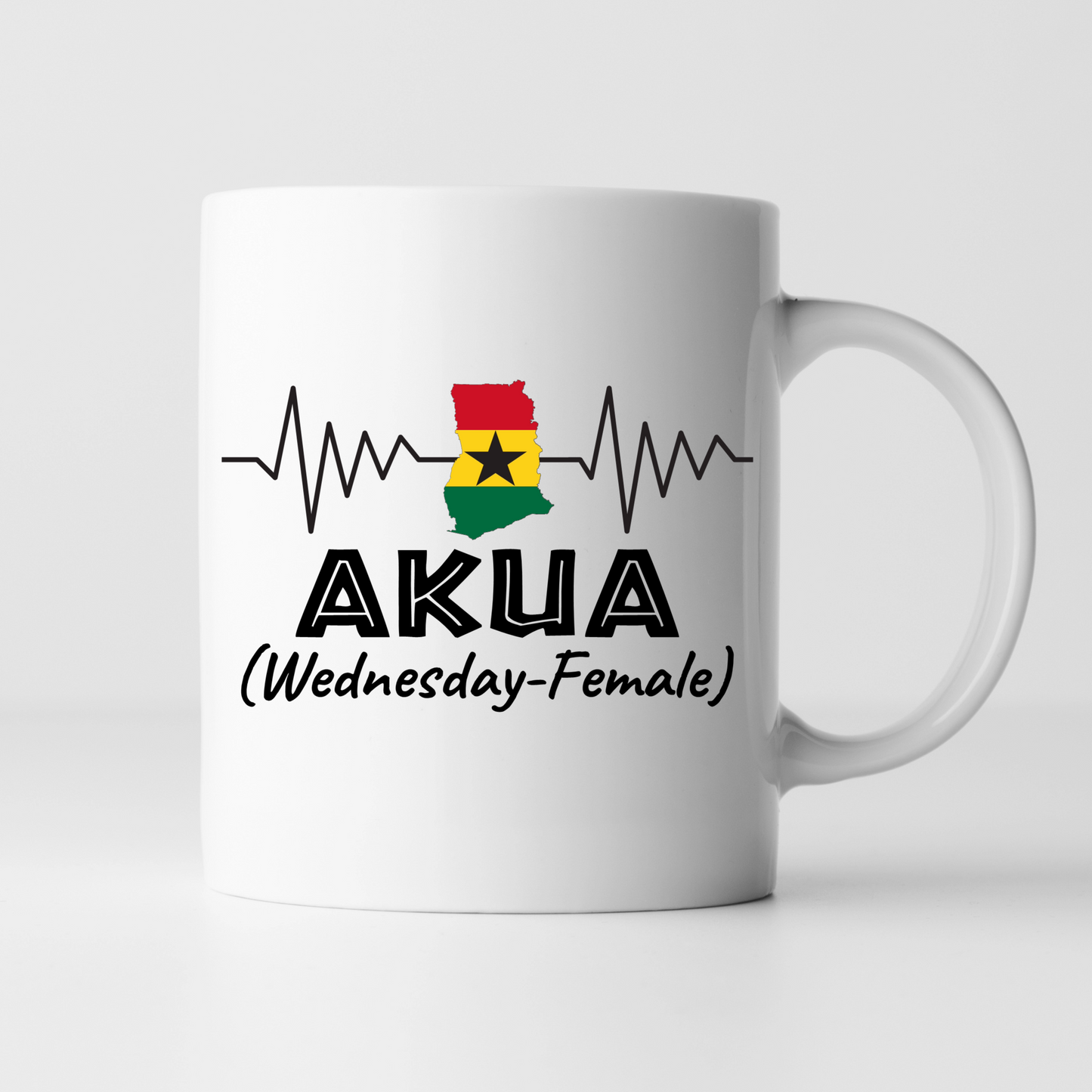 African Mugs -11oz Coffee Mug | Gifts | SEC Apparel | Ghana Name - Akua