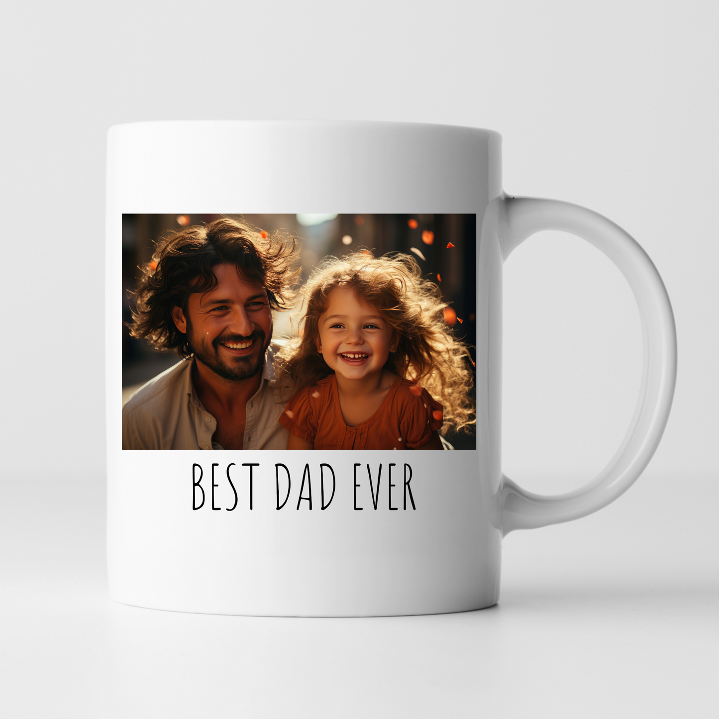 Custom Fathers Day Mug Personalized  With Picture Photo 11oz Cups Gifts by SEC Apparel