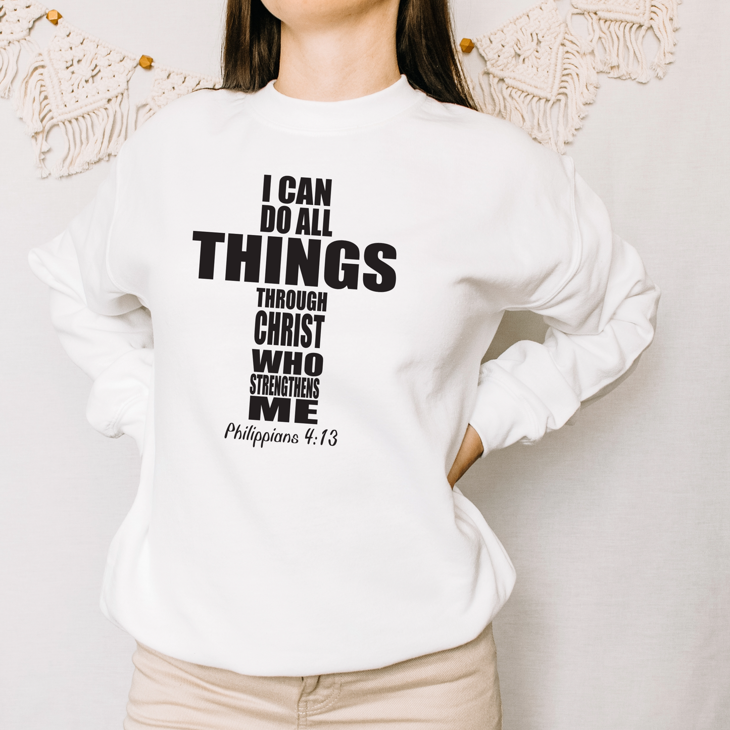 Religious Sweatshirt Hoodie | Unisex | SEC Apparel | I Can Do All Things