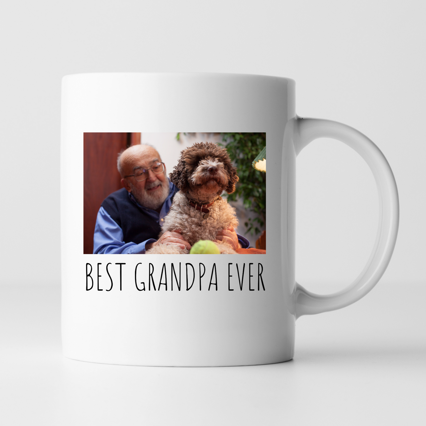 Custom Grandpa Fathers Day Mug Personalized  With Picture Photo 11oz Cups Gifts by SEC Apparel