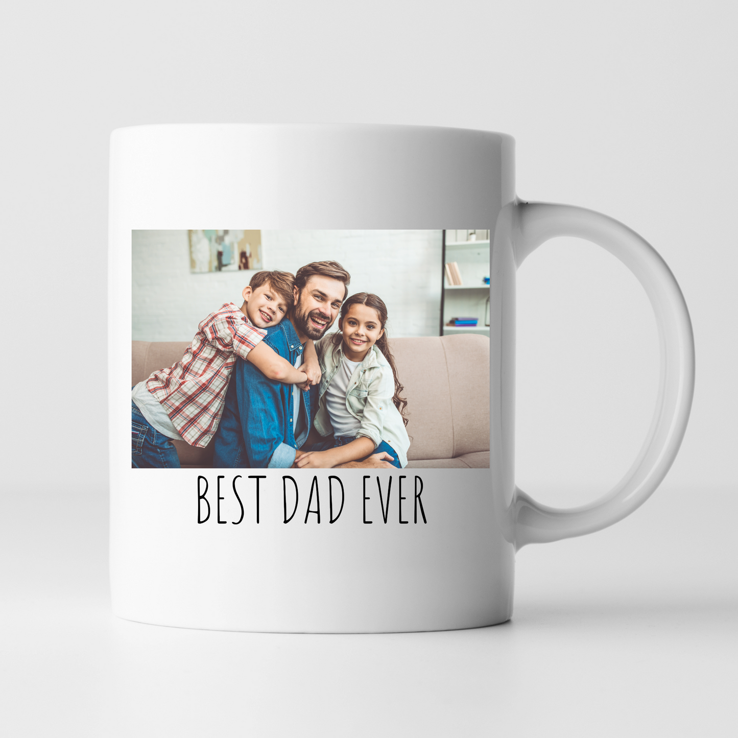 Custom Fathers Day Mug Personalized  With Picture Photo 11oz Cups Gifts by SEC Apparel