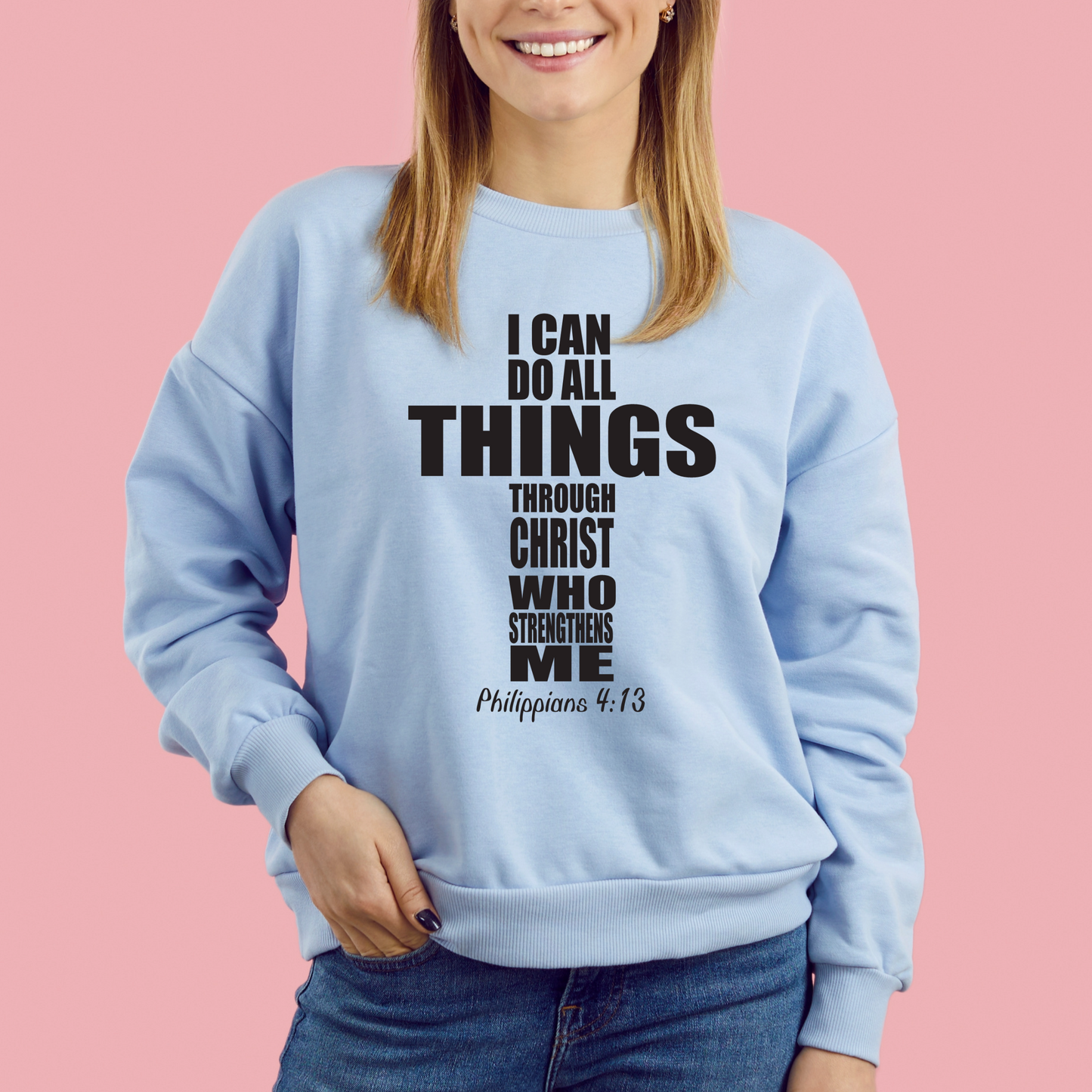 Religious Sweatshirt Hoodie | Unisex | SEC Apparel | I Can Do All Things