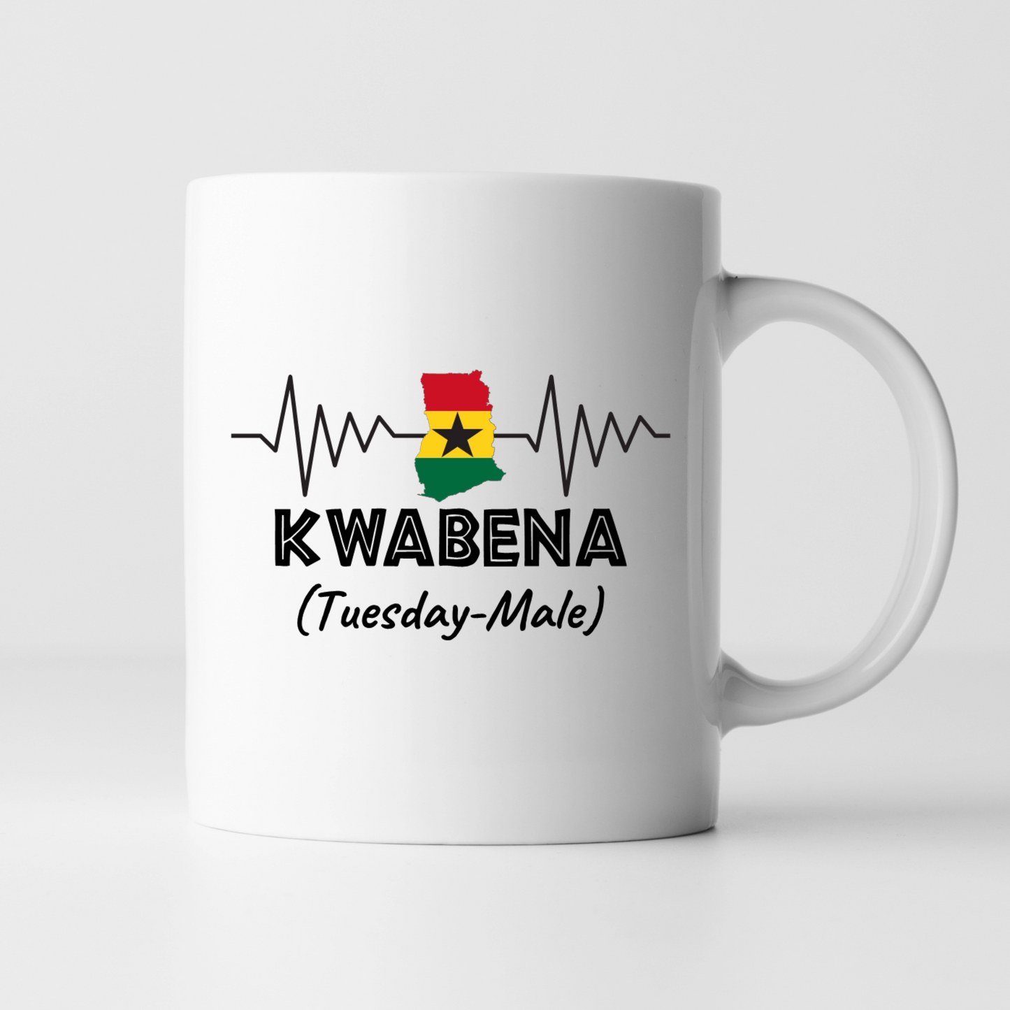 African Mugs -11oz Coffee Mug | Gifts | SEC Apparel | Ghana Name - Kwabena