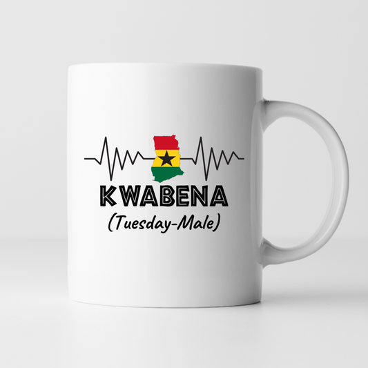 African Mugs -11oz Coffee Mug | Gifts | SEC Apparel | Ghana Name - Kwabena