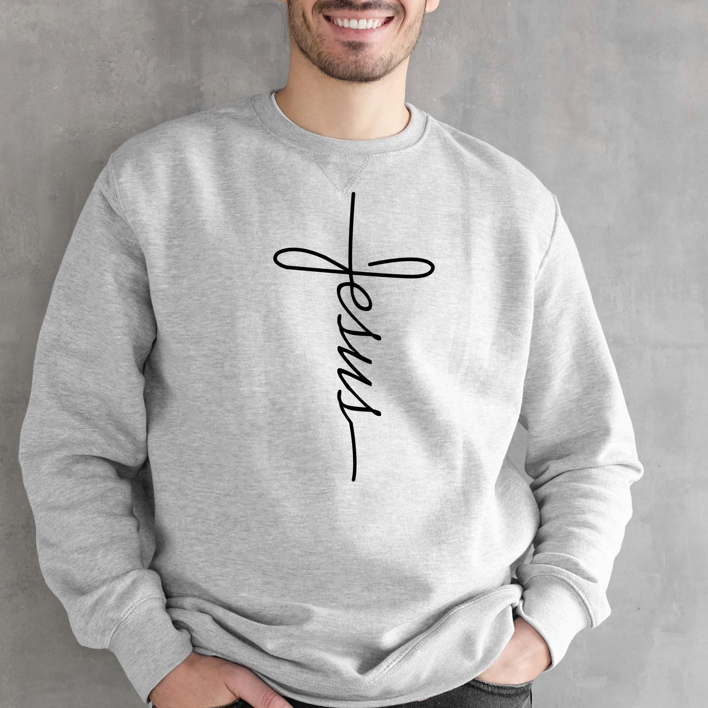 Religious Sweatshirt Hoodie | Unisex | SEC Apparel | Jesus Cross