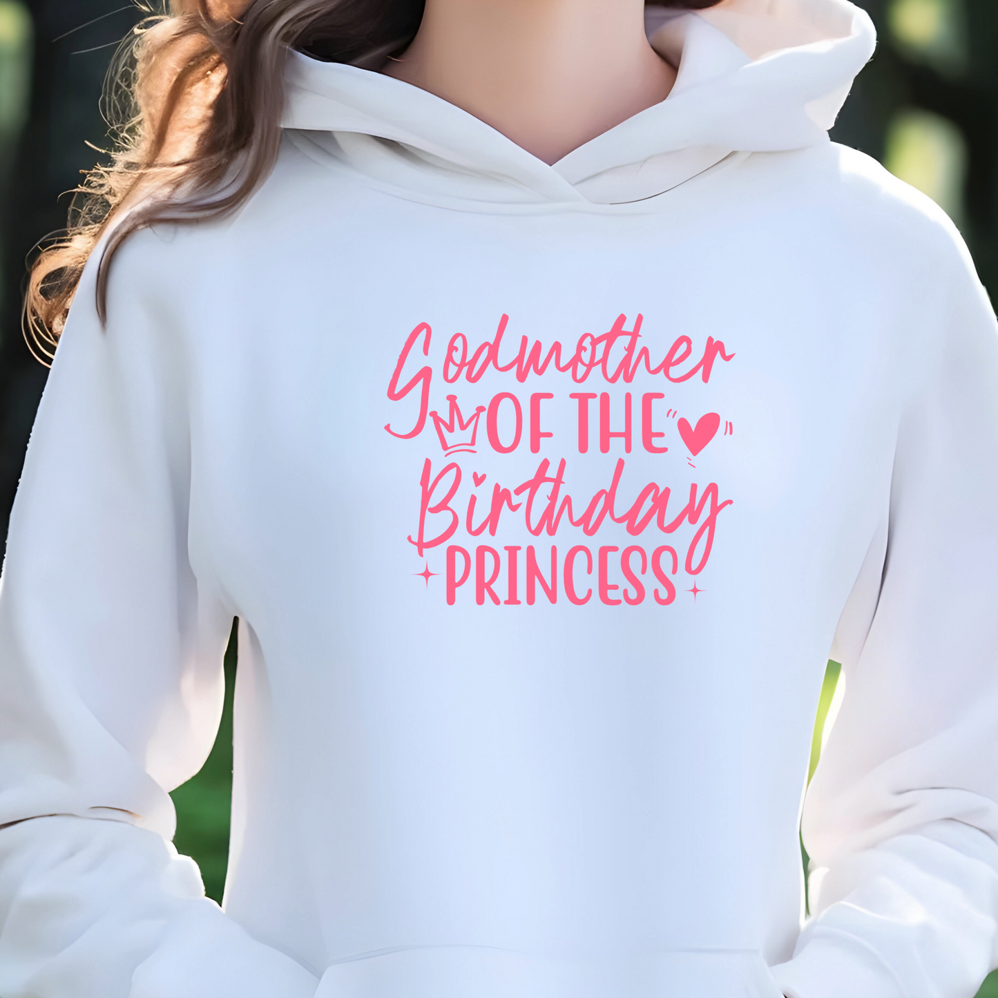 Godmother of the Birthday Princess Shirt | Crew neck | V Neck| Sweatshirt | Hoodie