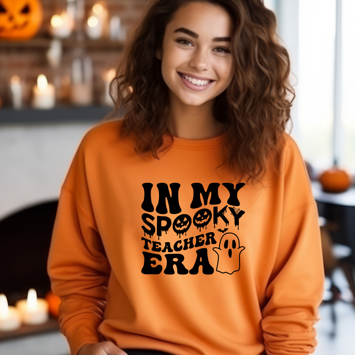 In My Spooky Teacher Era Shirt | Crew neck | V Neck| Sweatshirt | Hoodie