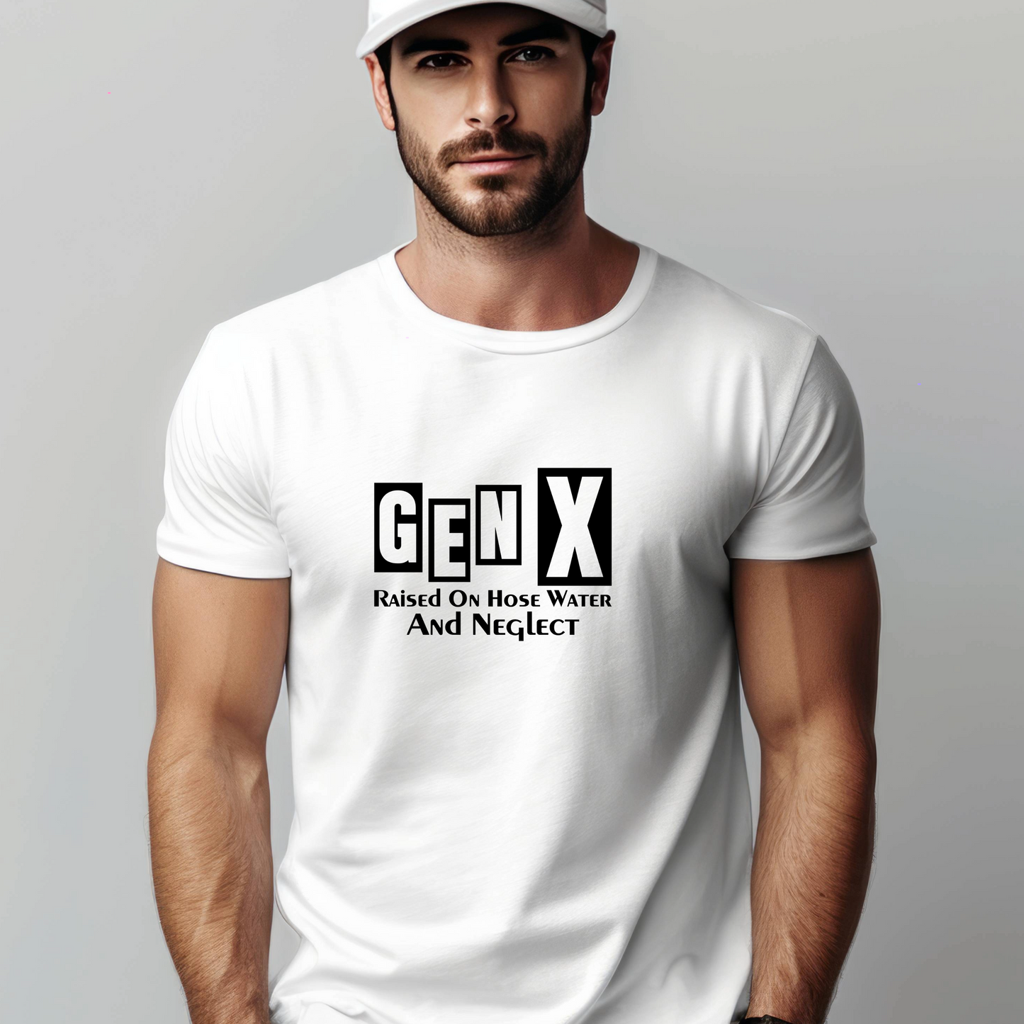 Generation X t-shirts | Crew neck | V Neck| Raised on Hose water and Neglect 1 | SEC Apparel