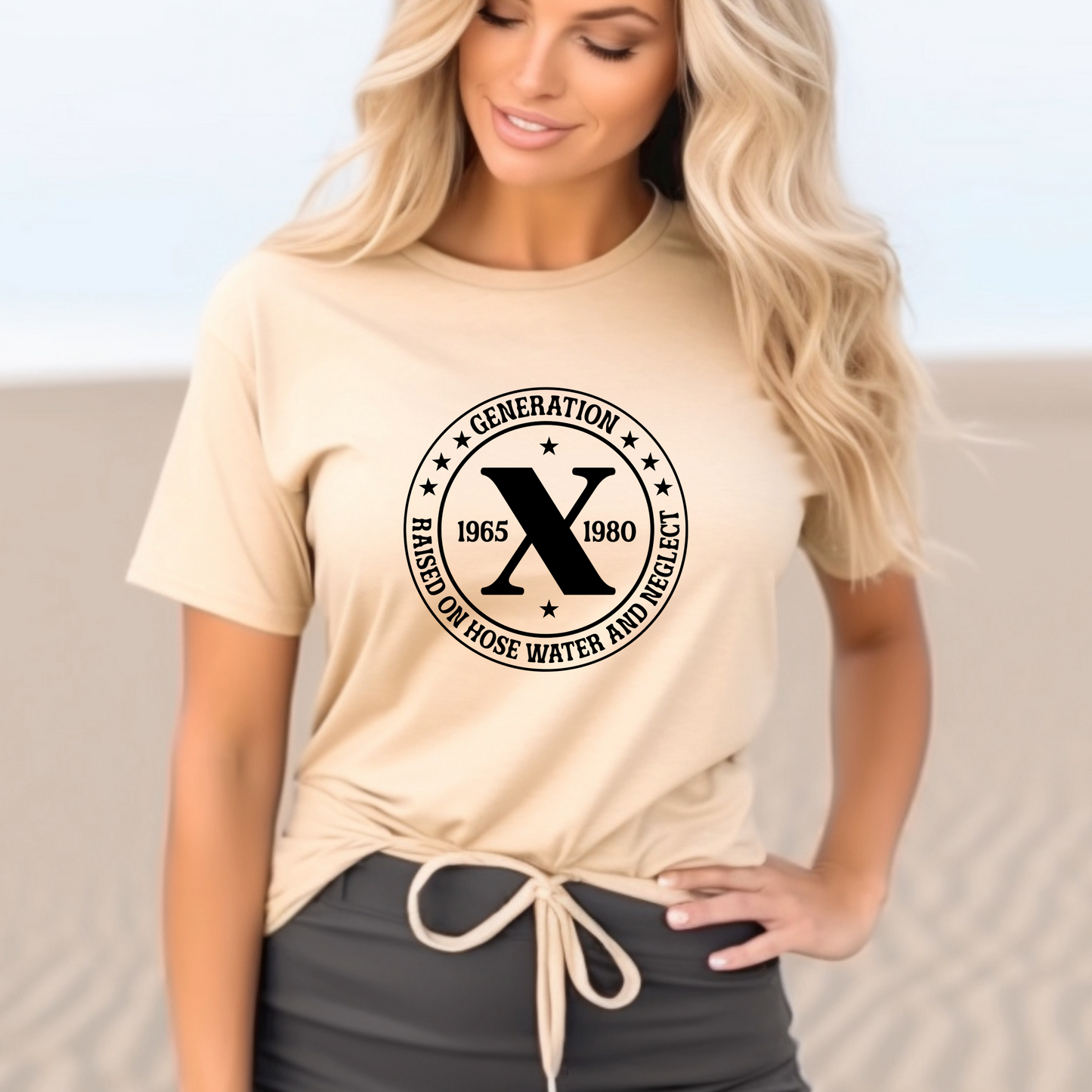 Generation X t-shirts | Crew neck | V Neck| Raised on Hose water | SEC Apparel