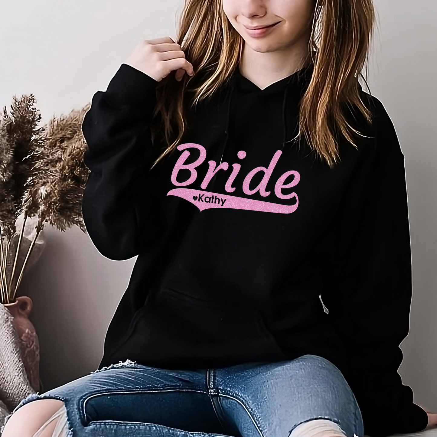 Personalized Bride Shirt | Crew neck | V Neck| Sweatshirt | Hoodie