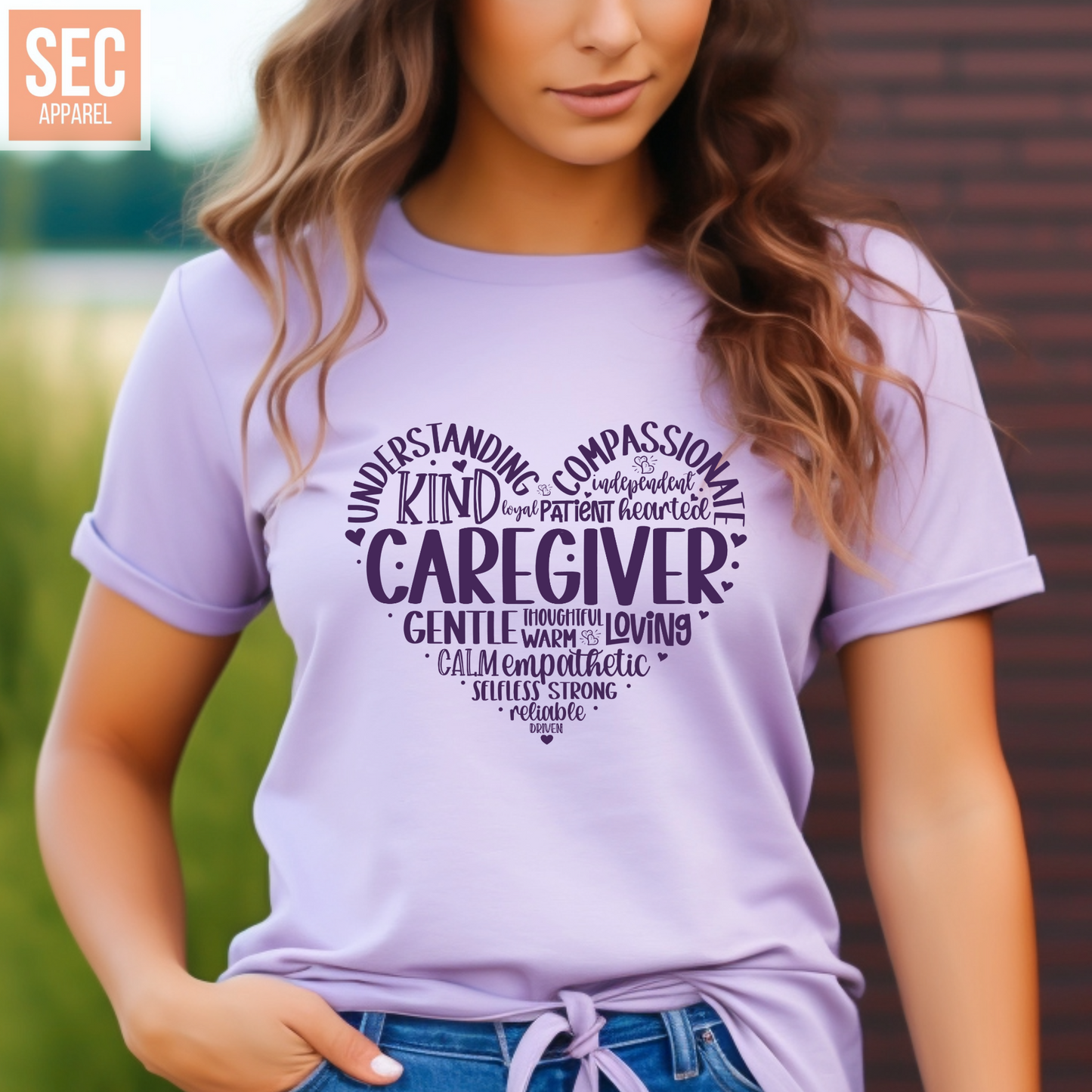 Caregiver Teacher | Graphic T Shirts| Unisex | SEC Apparel