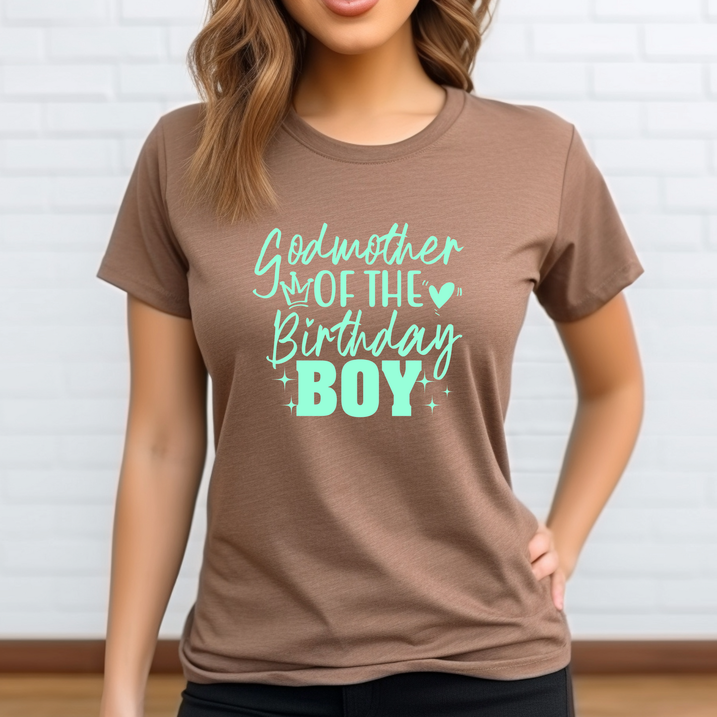 Godmother of the Birthday Boy Shirt | Crew neck | V Neck| Sweatshirt | Hoodie