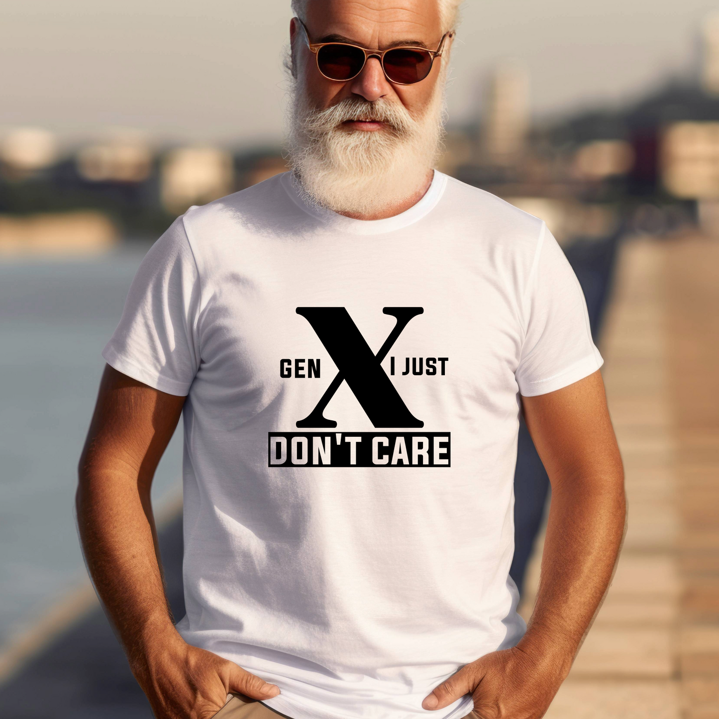 Generation X t-shirts | Crew neck | V Neck|  I just Don't Care| SEC Apparel