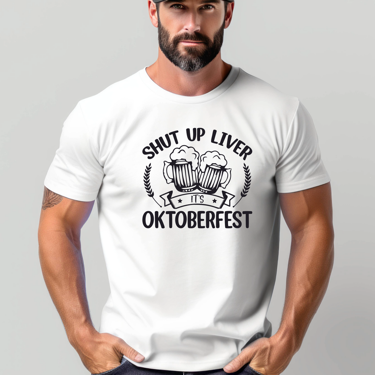 Oktoberfest Cheers! V-Neck or Crew Neck T-Shirt - Your Choice