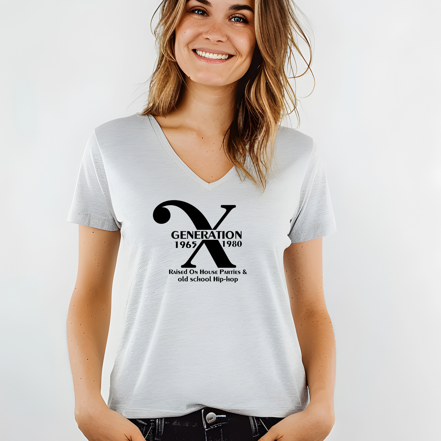 Generation X t-shirts | Crew neck | V Neck| Raised on House Parties | SEC Apparel