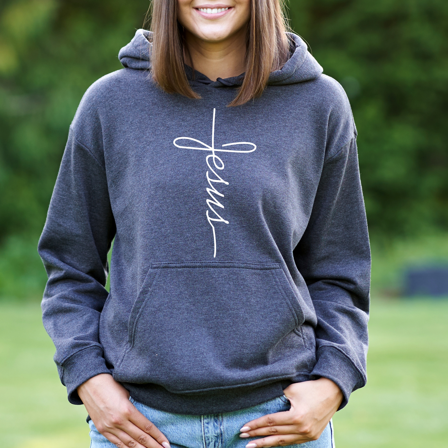 Religious Sweatshirt Hoodie | Unisex | SEC Apparel | Jesus Cross