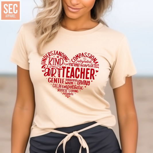 Kind Art Teacher | Graphic T Shirts| Unisex | SEC Apparel