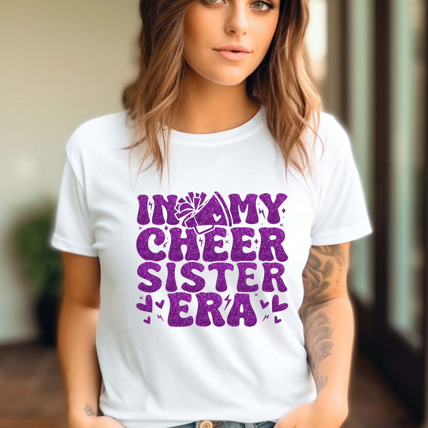 In My Cheer Sister Era Shirt | Crew neck | V Neck| Sweatshirt | Hoodie