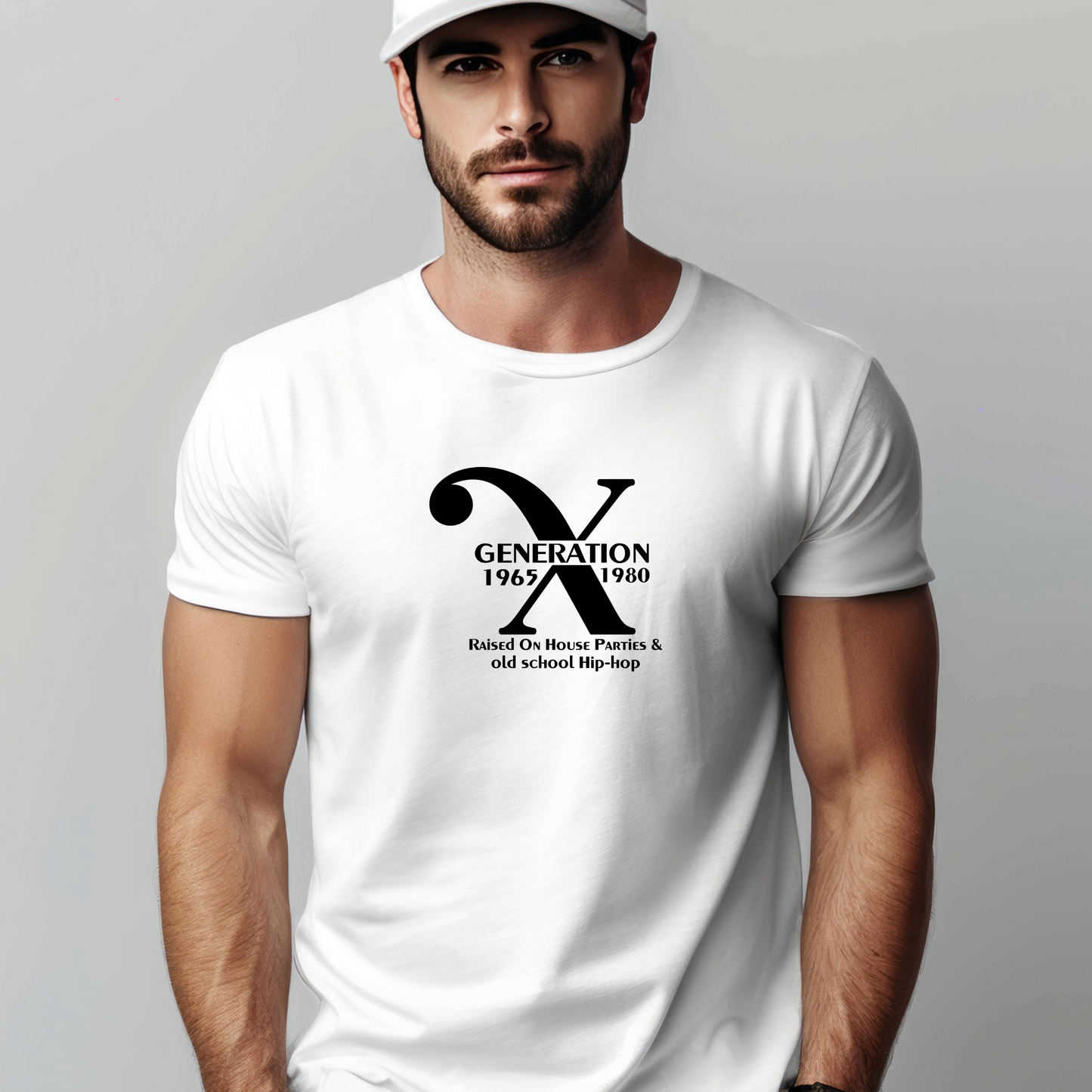 Generation X t-shirts | Crew neck | V Neck| Raised on House Parties | SEC Apparel